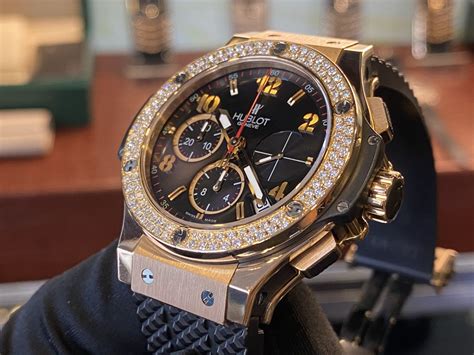 hublot big bang gold diamonds chrono|Hublot big bang price list.